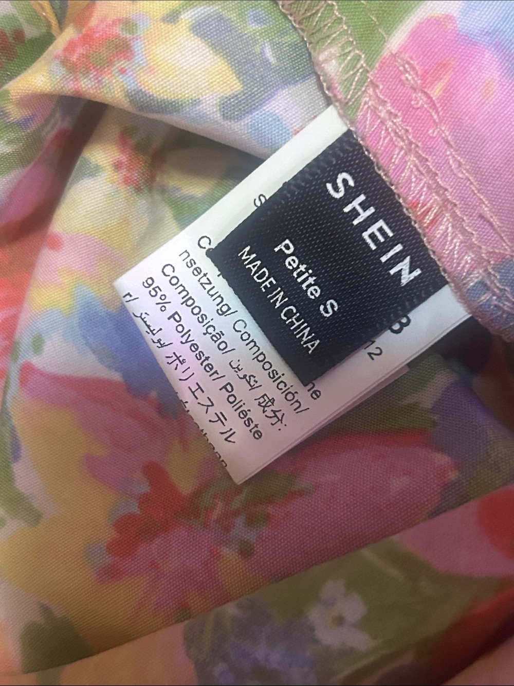 Colorful Flower Floral Tie up open back Front Mini Summer spring Dress - Picture 6 of 6